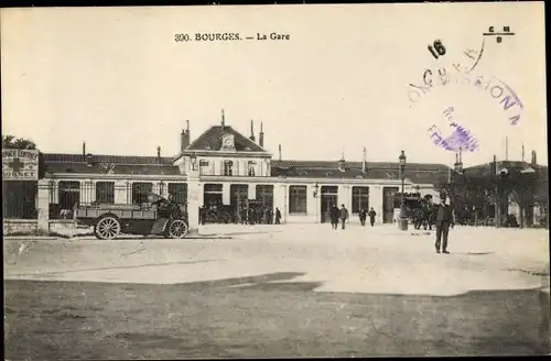 Ak Bourges Cher, La Gare