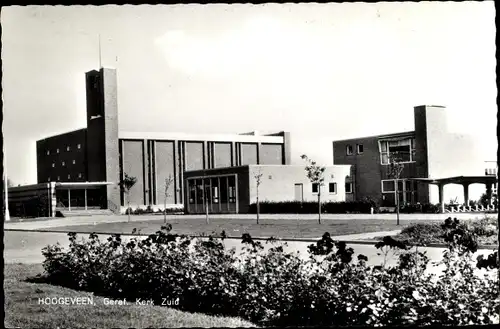 Foto Ak Hoogeveen Drenthe Niederlande, Geref Kerk Zuid