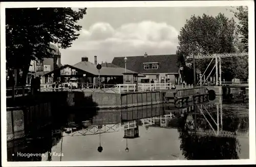 Foto Ak Hoogeveen Drenthe Niederlande, 't Kruis