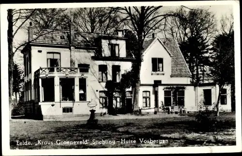 Foto Ak Eelde Drenthe Niederlande, Kraus Groeneveld Stichting Huize Vosbergen