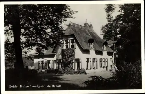 Foto Ak Eelde Drenthe Niederlande, Huize Landgoed de Braak