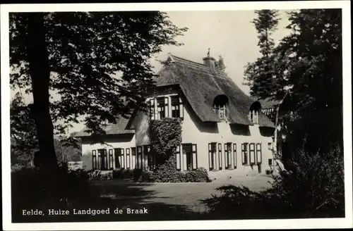 Foto Ak Eelde Drenthe Niederlande, Huize Landgoed de Braak