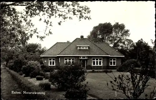 Foto Ak Exloo Drenthe Niederlande, Notariswoning