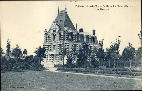 Ak Fréteval Loir et Cher, Villa La Tourelle, Le Perron