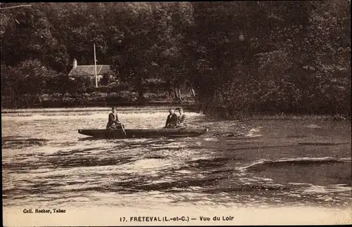 Ak Fréteval Loir et Cher, Vue du Loir