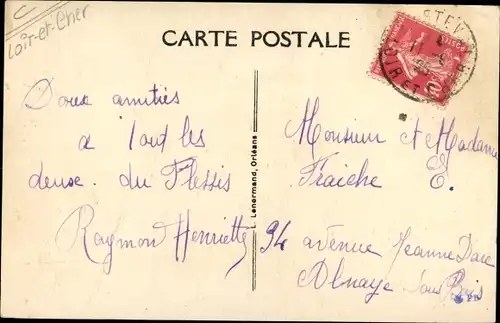 Ak Fréteval Loir et Cher, Vue Generale