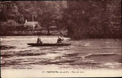 Ak Fréteval Loir et Cher, Vue du Loir