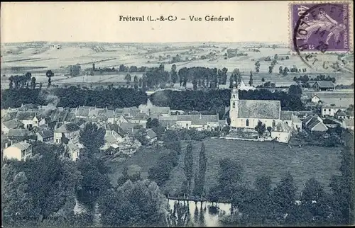 Ak Fréteval Loir et Cher, Vue Generale