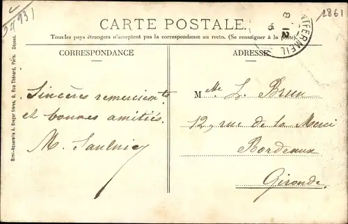 Ak Coubron Seine Saint Denis, vue générale, eglise