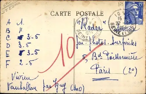 Ak Vauhallan Essonne, Panorama sur les Villas et la Route de Saclay