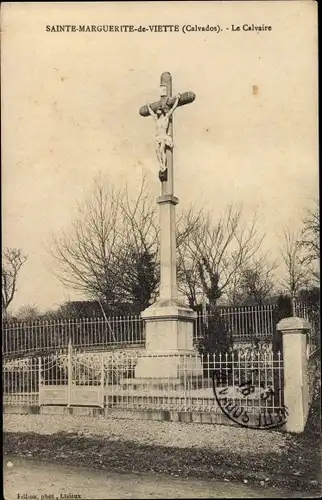 Ak Sainte Marguerite de Viette Calvados, Le Calvaire