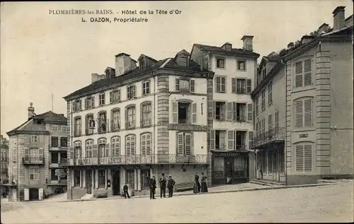 Ak Plombières les Bains Lothringen Vosges, Hotel de la Tete d'Or