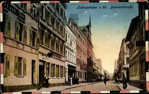 Ak Ludwigshafen am Rhein, Bismarckstraße