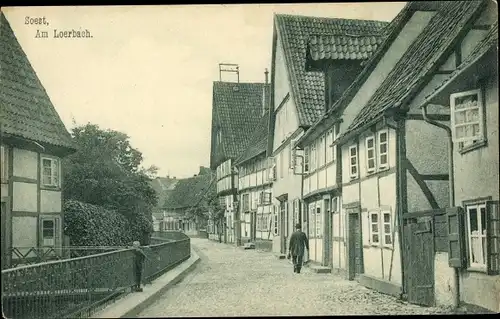 Ak Soest in Nordrhein Westfalen, Am Loerbach