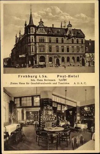 Ak Frohburg in Sachsen, Posthotel