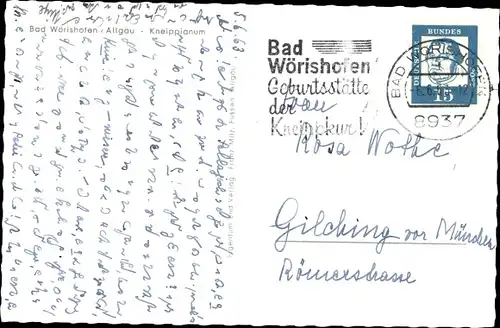 Ak Bad Wörishofen im Unterallgäu, Kneippianum