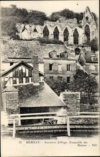 Ak Bernay-en-Brie Seine et Marne, Ancienne Abbaye