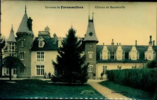 Ak Hautefeuille Seine et Marne, Chateau