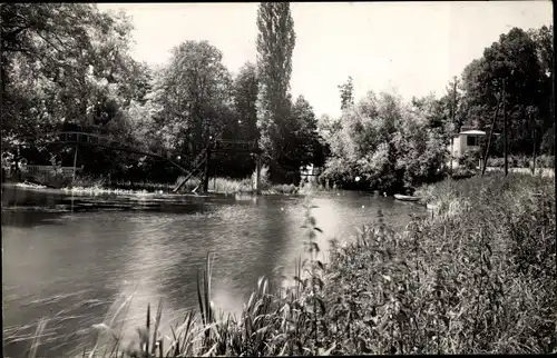 Ak Couilly Pont aux Dames Seine et Marne, Les Bords du Morin