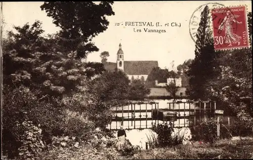 Ak Fréteval Loir et Cher, Les Vannages