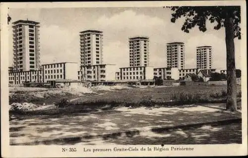 Ak Drancy Seine Saint Denis, premiers Gratte Ciels de la Région Parisienne