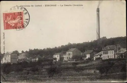 Ak Corbeil Essonne, La Grande Cheminee