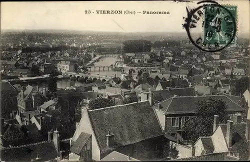 Ak Vierzon Cher, Panorama