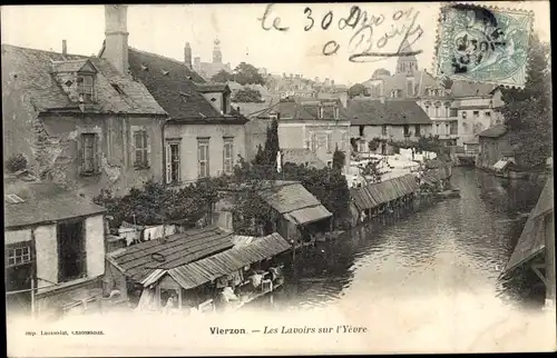 Ak Vierzon Cher, Les Lavouirs sur l'Yevre