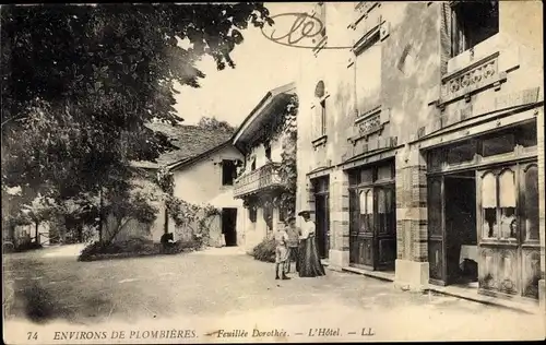 Ak Plombières les Bains Lothringen Vosges, Feuillee Dorothee, L'Hotel