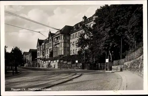 Ak Plauen im Vogtland, Stadtkrankenhaus