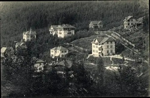 Ak Kipsdorf Altenberg im sächsischen Erzgebirge, Blick auf Villenkolonie