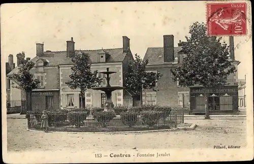 Ak Contres Loir-et-Cher, Fontaine Javalet