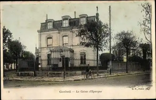Ak Corbeil Essonne, La Caisse d'Espargne