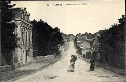 Ak La Salle de Vihiers Maine et Loire, Arrivee route de Cholet