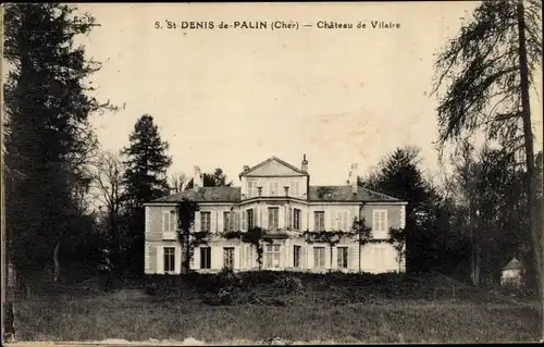 Ak Saint-Denis-de-Palin Cher, Chateau de Vilaire