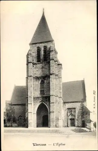 Ak Vierzon Cher, L'Eglise