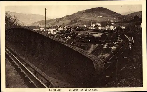 Ak Le Thillot Vosges, Le Quartier de la Gare