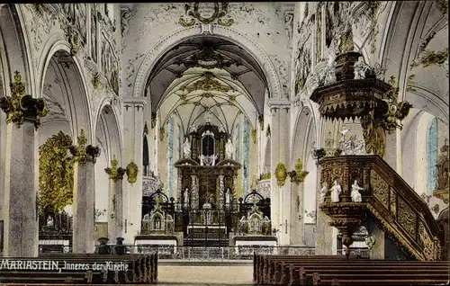 Ak Mariastein Kanton Solothurn, Inneres der Kirche