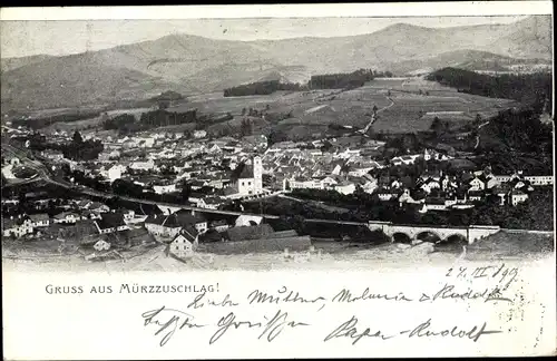 Ak Mürzzuschlag Steiermark, Gesamtansicht