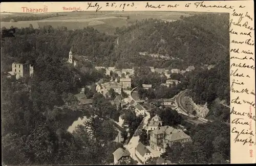 Ak Tharandt im Erzgebirge, Badethal