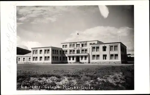 Foto Ak Quito Ecuador, Colegio Militar, Battle of Pichincha