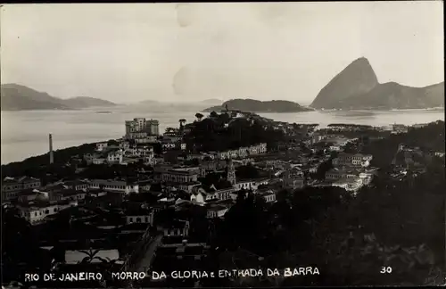 Foto Ak Rio de Janeiro Brasilien, Morro da Gloria Entrada da Barra