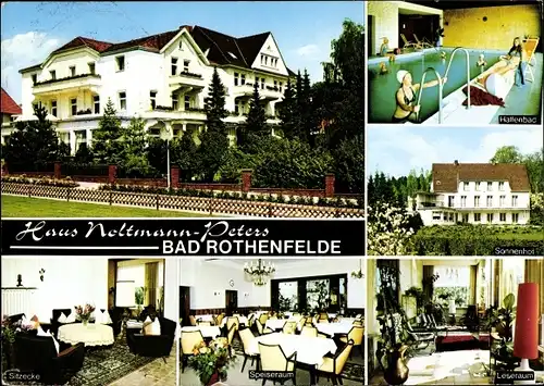 Ak Bad Rothenfelde am Teutoburger Wald, Haus Noltmann-Peters, Inneres, Hallenbad, Sonnenhof