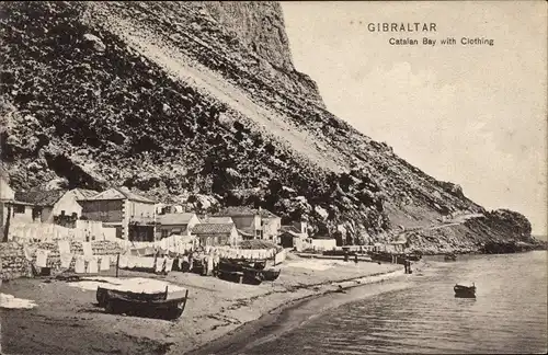 Ak Gibraltar, Catalan Bay with Clothing