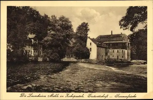 Ak Mittweida in Sachsen, Blick auf die Lauenhainer Mühle