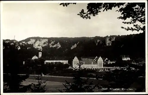 Ak Beuron in Baden Württemberg, Kloster, Panoramaansicht von Ortschaft