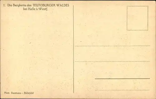 Ak Halle in Westfalen, Landschaftsblick zur Bergkette