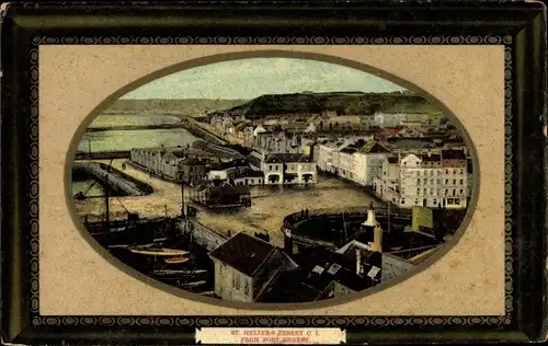 Präge Ak St. Heliers Jersey Kanalinseln, View from Fort Regent