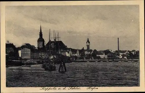 Ak Kappeln an der Schlei, Hafen