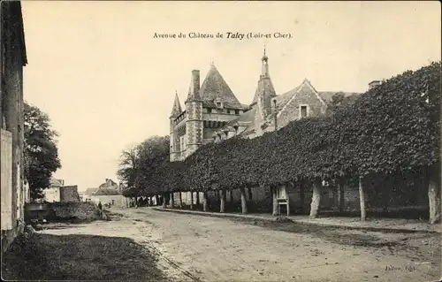 Ak Talcy Loir et Chair, Avenue du Chateau